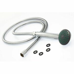 Tuyau de douche flexible 1,5m avec pommeau inox - Design annelé - Standard 1/2" - Confort et style dans votre salle de bain