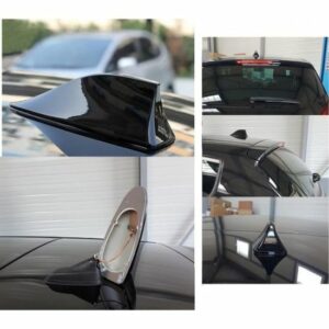 Antenne Requin Fonctionnelle Noir - Design Élégant et Durable pour Votre Véhicule