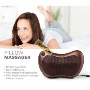 Coussin de massage shiatsu infrarouge pour cou et épaules - Détente électrique pour voiture et thérapie vertébrale