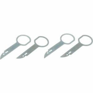 Lot de 4 clés d'extraction pour démontage autoradio Ford Focus et Transit - Pratiques et Essentielles !