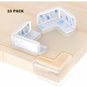 10 Protections de Coin de Table Transparentes  - Grande Taille, Forte Adhérence et Douceur