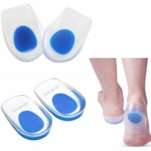 Talonnette Gel Silicone - 2 Paires Confort pour Soulager Douleur Tendon d'Achille - Pointures 40-46