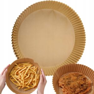 Lot de 200 Feuilles Papier sulfurisé diametre 16cm pour Air Fryer  friteuse, four – Cuisson Propre et Sans Graisse –