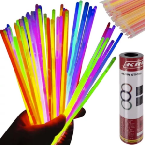 Kit 100 pcs bracelets et batonnet lumineux - fluorescents – Pour soirée - fête - evenement- enfants et adultes
