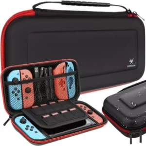 Étui/sac - Nintendo - Sac de rangement pour console - Noir, rouge - Protection - Mixte