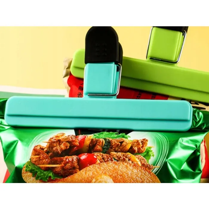 Attaches pour sacs alimentaires 6 pièces clips de fermeture réutilisables colorés- conservation aliments – Image 2