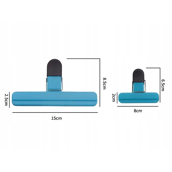 Attaches pour sacs alimentaires 6 pièces clips de fermeture réutilisables colorés- conservation aliments – Image 4