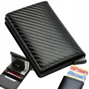 Cobye - Portefeuille  RFID anti-vol noir pour cartes billets sécurisé- sécurité bancaire