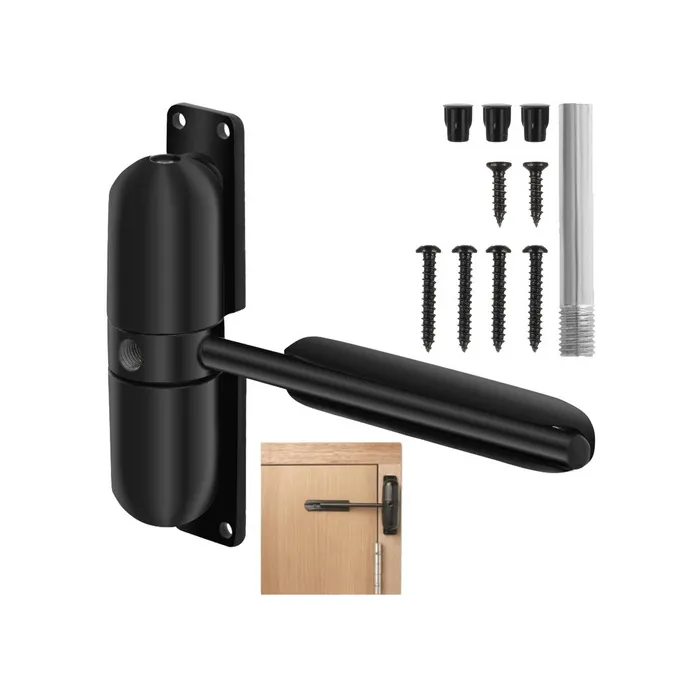 Cobye - Ferme-porte avec bras loquet- jusqu a 60 kg réglable - 11,5 x 3,3 x 2,5 cm - sécurité maison bureau - anti intrusion