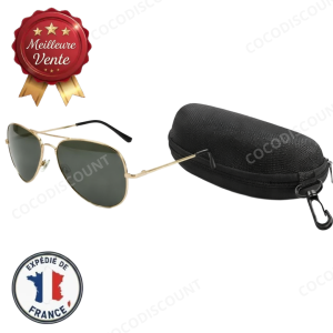 Étui rigide pour lunettes + Lunettes de soleil homme– Protection lunettes de vue & solaire universel