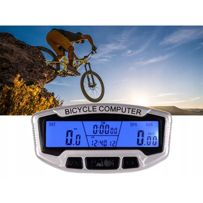 Compteur Vélo LCD Étanche 28 Fonctions – Cyclomètre, Odomètre, Vitesse Moyenne et Distance Parcourue pour Vélo, VTT et Route – Image 2