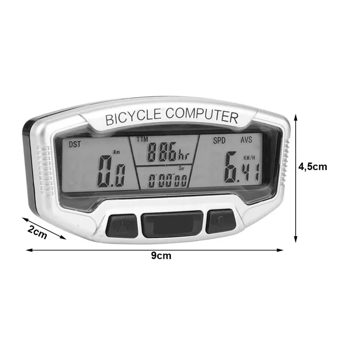 Compteur Vélo LCD Étanche 28 Fonctions – Cyclomètre, Odomètre, Vitesse Moyenne et Distance Parcourue pour Vélo, VTT et Route – Image 3