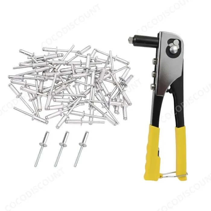Pince à Riveter avec Jeu de Rivets – Outil de Fixation Métal pour Bricolage et Travaux – Image 2