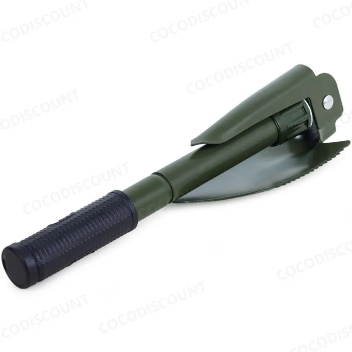 Pelle Pliable Multifonction Outdoor – Kilof, Scie, Pioche, Ouvre-Bouteilles pour Camping, Survie et Randonnée – Image 5