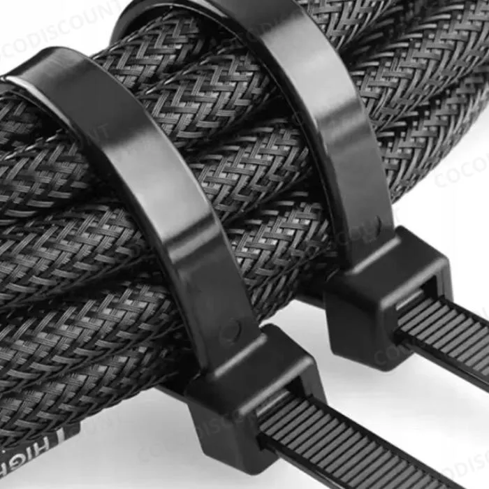 Lot 200 colliers de serrage plastique 2,5x100 mm noirs – Serflex universels haute résistance pour fixation câbles et tuyaux – Image 4