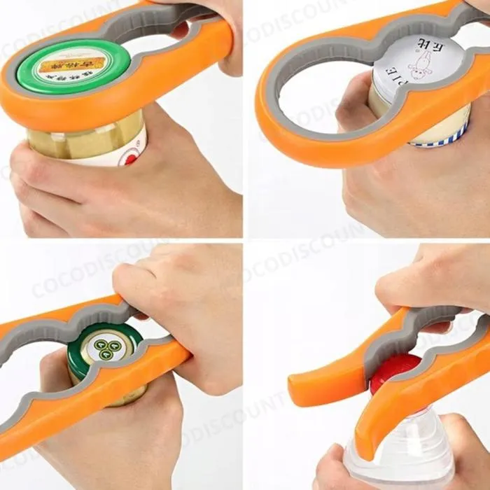 Ouvre-bocal et Ouvre-boîte Universel 4 en 1 – Ouvre-bouteille Multifonction Pratique et Facile à Utiliser pour Cuisine – Image 2