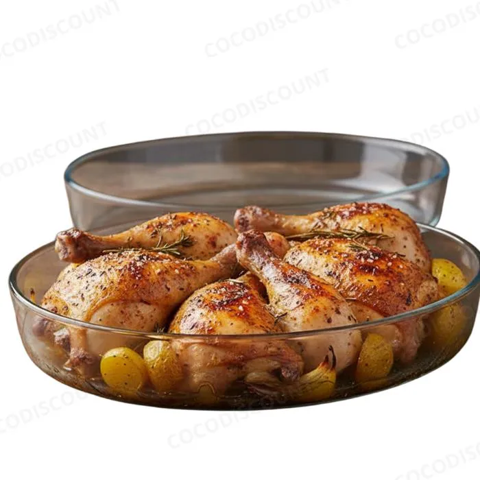 Lot 2 Plats Four Cristal Ovales 35 cm & 26 cm – Résistants Chocs Thermiques – Plat à Gratin, Cuisine, Cuisson Maison et Four – Image 2