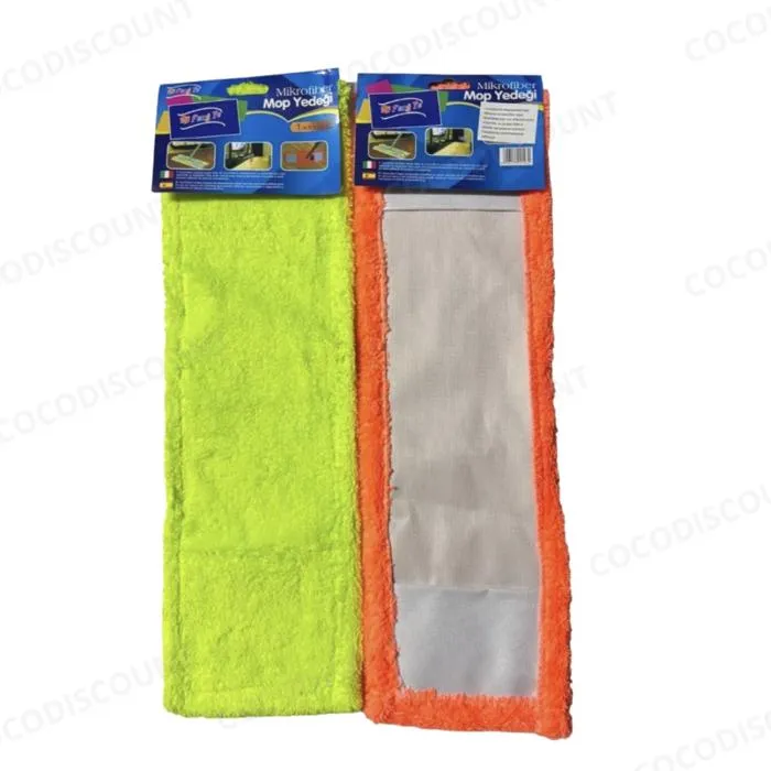 Lot de 2 Serpillières Microfibre Réutilisables – Nettoyage Facile de Sols, Carrelage et Surfaces – Image 3