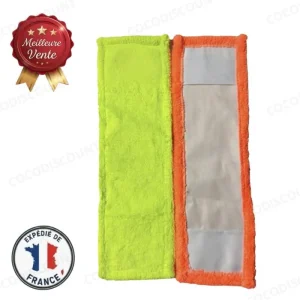 Lot de 2 Serpillières Microfibre Réutilisables – Nettoyage Facile de Sols, Carrelage et Surfaces