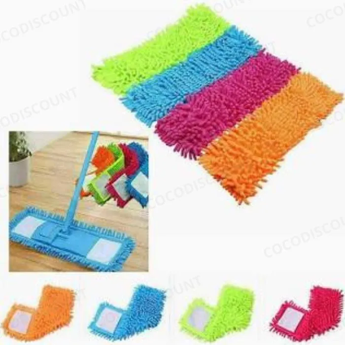 Lot de 4 Serpillières Chenille Microfibre – Nettoyage Ultra-Efficace pour Sols, Carrelage et Surfaces – Image 4