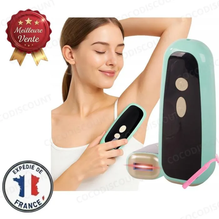 Épilateur Laser IPL Indolore Corps & Maillot – Épilation Définitive à Lumière Pulsée – Kit avec Lunettes de Protection
