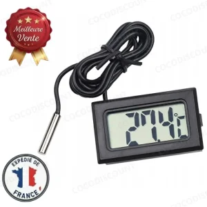 Thermomètre Électronique LCD avec Sonde – Mesure Précise pour Four Numérique et Panneau Intégré