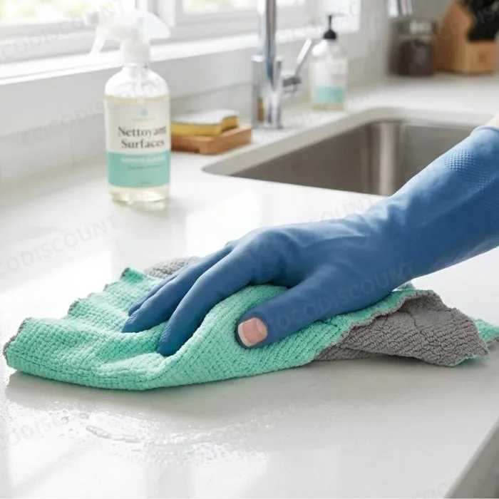 Chiffons Microfibre 10 Pièces – Nettoyage et Entretien Sans Trace pour Maison, Voiture et Surfaces Délicates – Image 3
