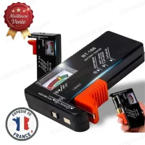 Testeur de Piles BT-168 – Contrôle Précis des Batteries AA, AAA, 9V et Piles Rechargeables