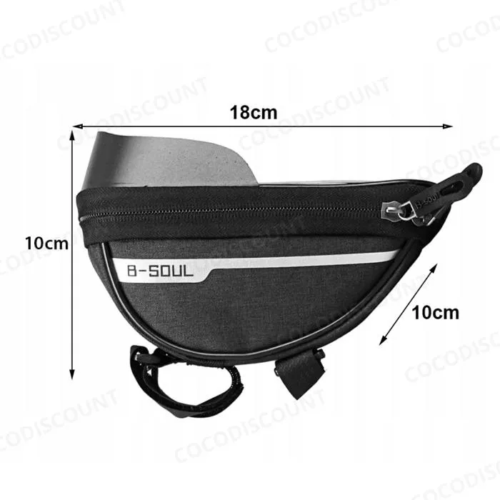Sacoche de Vélo Étanche pour Téléphone – Étui Guidon avec Double Compartiment pour Smartphone, Clés et Accessoires – Image 6