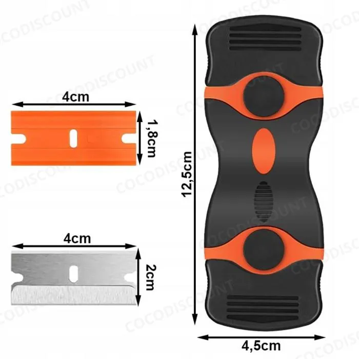 Grattoir pour Plaque de Cuisson à Induction – 5 Lames pour Verre Céramique et Coulis, Outil de Nettoyage Pratique – Image 6