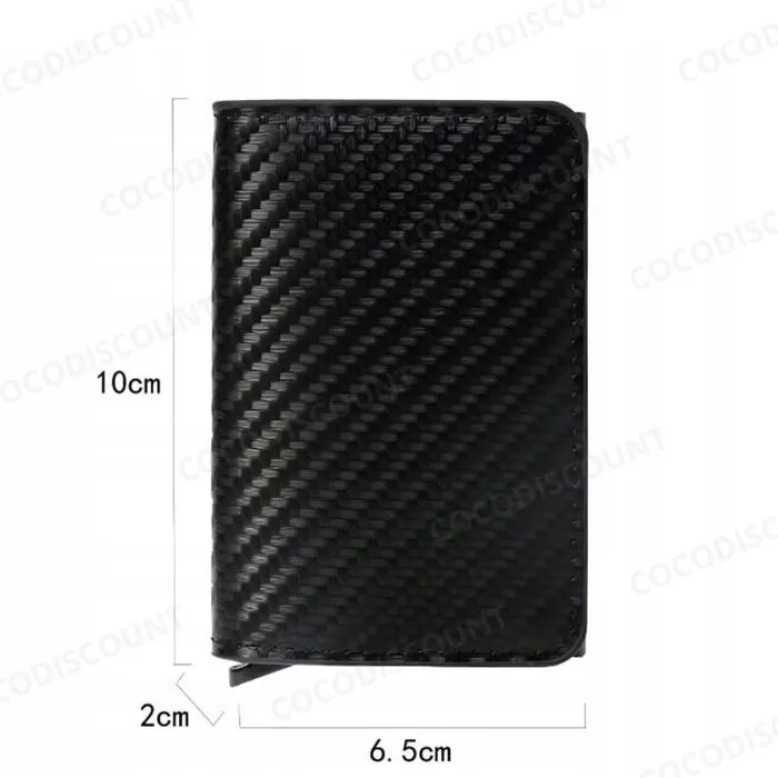 Portefeuille Homme RFID Anti-Piratage – Sécurisé, Porte-Cartes et Billets – Noir – Image 5