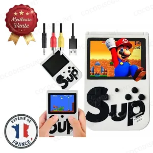 Mini Console Rétro Portable 400 Jeux – TV Game Box 3.0 Blanche – Console Jeux Vidéo Classiques et Rétro