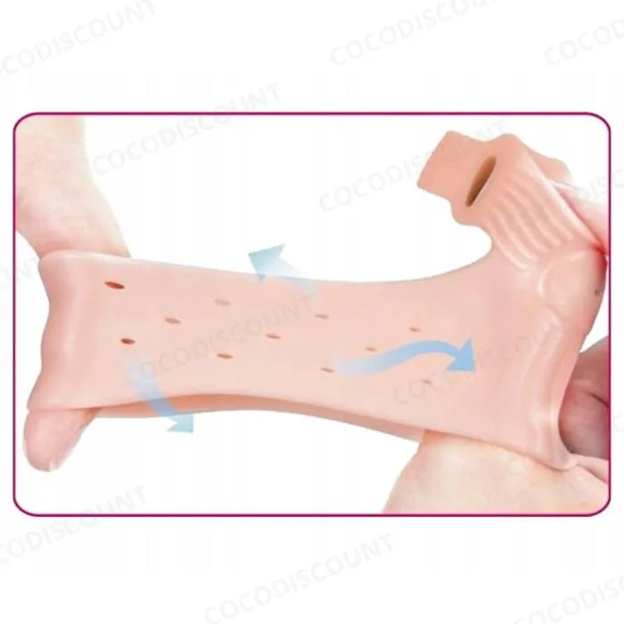 Lot de 2 Séparateurs d’Orteils Hallux Valgus en Gel – Orthèse Correcteur d’Oignon avec Aimants Magnétiques pour Soulager la Douleur du Pied – Image 3