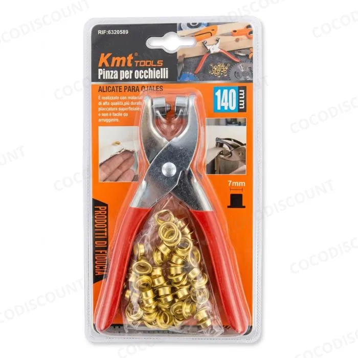 Kit Pince à Œillets 7 mm + 100 Œillets – Accessoire Bricolage, Couture, DIY et Loisirs Créatifs – Image 3