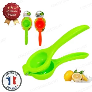 Lot de 2 Presse-Citron et Agrumes en Plastique – Extracteur Manuel de Jus pour Citron, Orange, Lime et Autres Agrumes