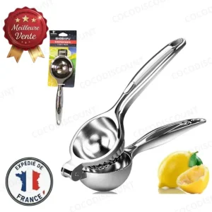 Presse-Citron en Acier Inoxydable pour Agrumes – Extracteur Manuel de Jus pour Citron, Orange, Lime et Autres Agrumes