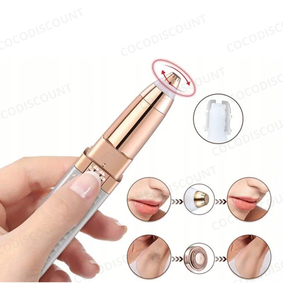 Épilateur Sourcils Électrique Femme – epilateur Faciale et Rasoir Bikini – Précis pour Sourcils et Poils Indésirables – Image 3