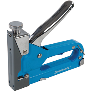 Agrafeuse Cloueuse Manuelle 3 en 1 Silverline 300 Agrafes inclus 8, 10,12 mm –Bricolage,Tapisserie, Bois