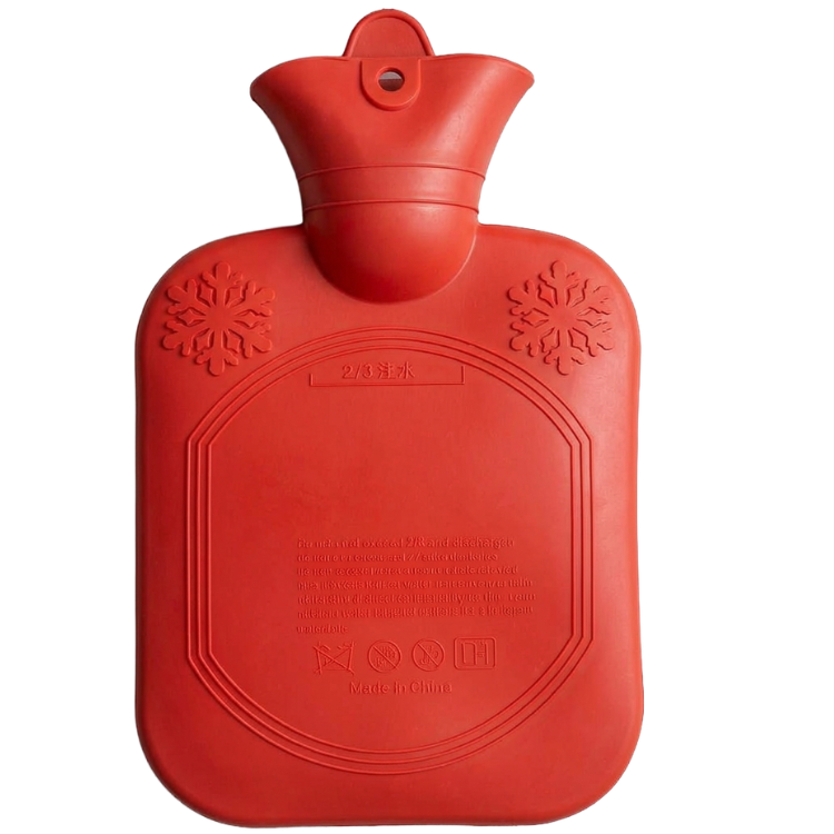Bouillotte 800 ml 0,8 L Rouge – Bouillotte Portable et Compacte – Format Transportable Maison, Bureau, Voyage
