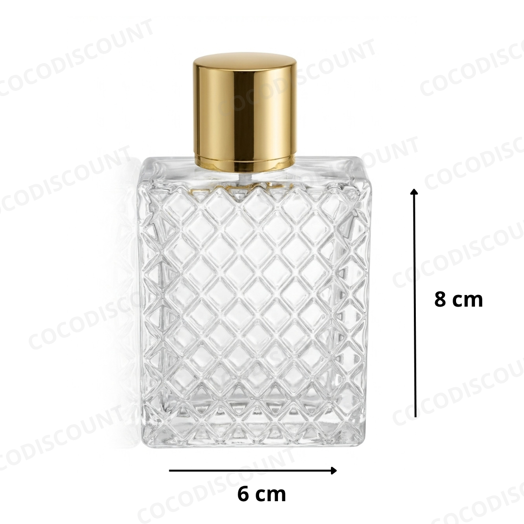 Flacon Parfum 100 ml en Verre – Vaporisateur Vide Rechargeable pour Parfum et Eau de Toilette – Image 3
